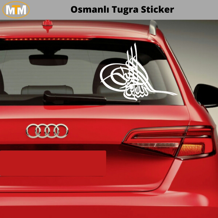 2x Osmanli Tugra Sticker Adesivo Auto 26x20cm Car Sticker Impero Tugra 
