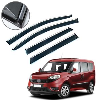 Fiat Doblo Krom Çıtalı Cam Rüzgarlığı 2010-2019 (4 lü)