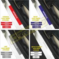 Toyota Corolla Karbon Kapı Eşiği Sticker (4 Adet) New