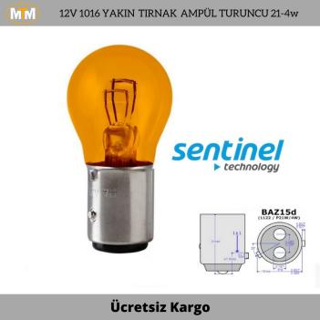 P21/5W 1016 12V Şaşı Tırnak Çift Duy Stop Sinyal Ampülü Turuncu