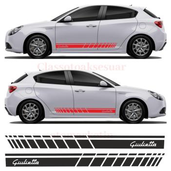 Alfa Romeo Giulietta Yan Şerit Oto Sticker