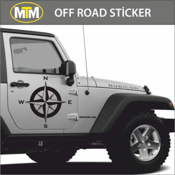 Army Star Pusula Off Road Oto Sticker