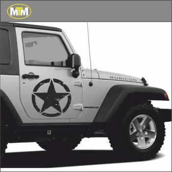 Army Star Off Road Oto Sticker (2 Adet)