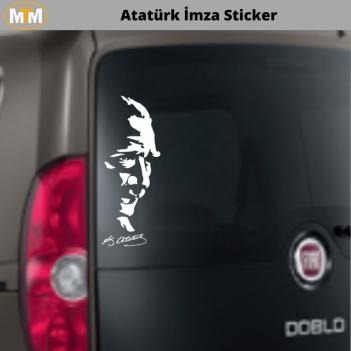 Atatürk İmza Oto Sticker