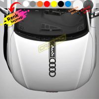 Audi Kaput Şerit Sticker