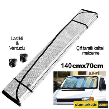 Autokit Metalize Ön Cam Güneşliği Büyük