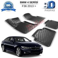 Bmw 4 Serisi F36 3D Havuzlu Paspas