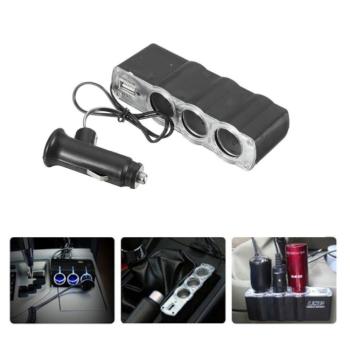 Carmind Araç içi 3 lü Çakmaklık Çoğaltıcı USB li 12V