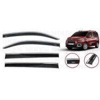 Citroen Berlingo Krom Çıtalı Cam Rüzgarlığı 2018-2020 (4 lü)