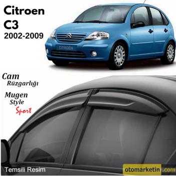 Citroen C3 Mugen Cam Rüzgarlığı 2002-2009
