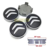 Citroen Siyah Jant Göbeği 58mm