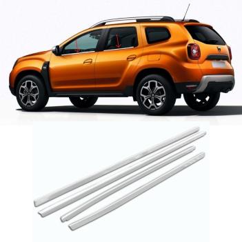 Dacia Duster Krom Cam Çıtası 2018 Sonrası (4 Parça)