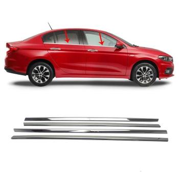 Fiat Egea Sedan Krom Cam Çıtası 2015- (4 Parça)