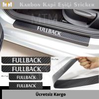 Fiat Fullback Karbon Kapı Eşiği Sticker (4 Adet)