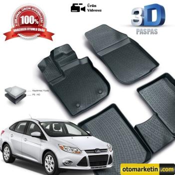 Ford Focus 3D Havuzlu Paspas 2011-2018