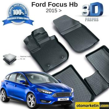 Ford Focus Hb 3D Havuzlu Paspas 2015-