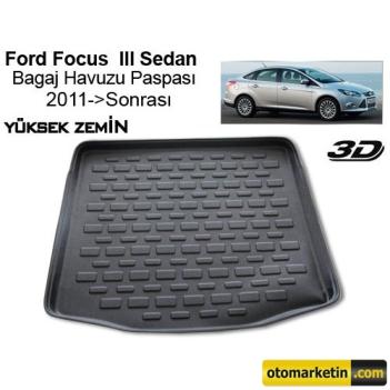 Ford Focus 3 Sdn (Yüksek Zemin) Bagaj Havuzu 2011 Sonrası