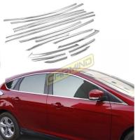 Ford Focus 3 HB Krom Cam Çerçevesi Set 2011-2017 (16 Parça)