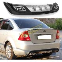 Ford Focus Çift Egzoz Görünümlü Difüzör Gri 2005-2011