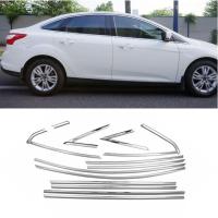 Ford Focus 3 Sedan Krom Cam Çerçevesi 2011-2017 (12 Parça)