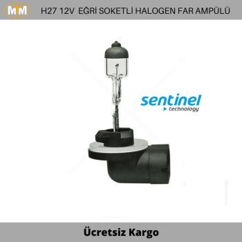 H27 Eğri Soketli Halogen Far ve Sis Ampülü 12V