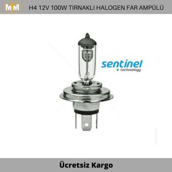 H4 Tırnaklı Halogen Far Ampülü 12V 100W