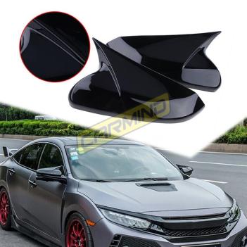 Honda Civic FC5 Uyumlu Batman Yarasa Ayna Kapağı Piano Black