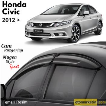 Honda Civic Sedan Uyumlu Cam Rüzgarlığı 2012-2016