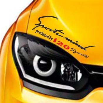 Hyundai İ20 Sports Mind Far Üstü Oto Sticker