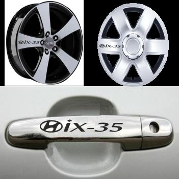 Hyundai ix35 Kapı Kolu Jant Sticker (10 Adet)