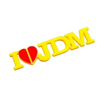 I Love JDM Sarı Pleksi Oto Arma