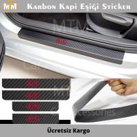 Kia Karbon Kapı Eşiği Sticker (4 Adet)