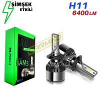 Mach BAM5 H11 Led Xenon Şimşek Etkili 6400 LM