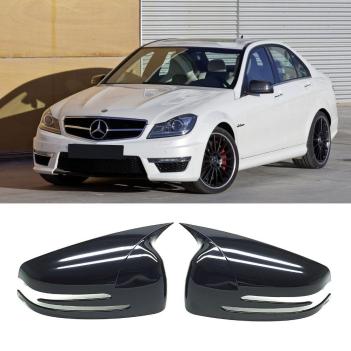 Mercedes C Serisi W204 Batman Ayna Kapağı Piano Black 2007-2013