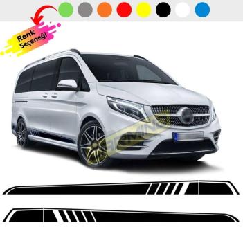 Mercedes Vito AMG Style Yan Etek Şerit Sticker