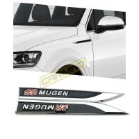 Mugen Metal Yan Çamurluk Logosu Siyah