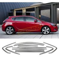 Opel Astra J HB Krom Cam Çerçevesi 2010-2014 (12 Parça)