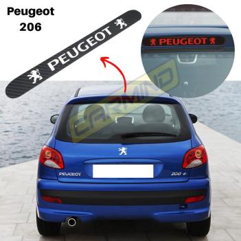 Peugeot 206 Karbon Arka Fren Stop Lambası Sticker