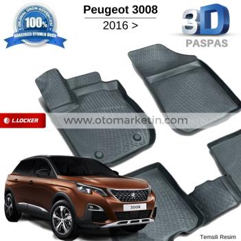 Peugeot 3008 3D Havuzlu Paspas 2017-2020