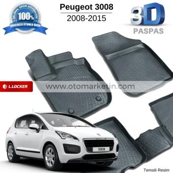 Peugeot 3008 3D Havuzlu Paspas 2008-2015