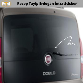 Recep Tayip Erdogan İmza Oto Sticker