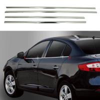 Renault Fluence Krom Cam Çıtası 2010- (4 Parça)