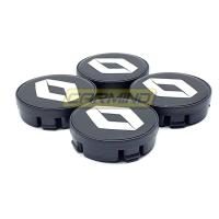 Renault Jant Göbek Arması Siyah 55-58mm