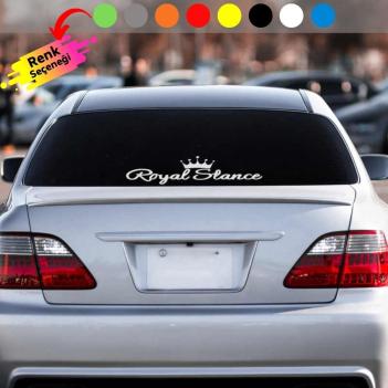 Royal Stance Taçlı Oto Sticker