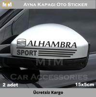 Seat Alhambra Ayna Kapağı Oto Sticker (2 Adet)