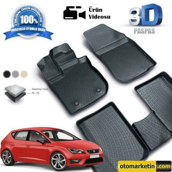 Seat Leon 3D Havuzlu Paspas 2013-2020