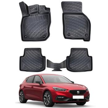 Seat Leon 3D Havuzlu Paspas 2021- (Otomatik Vites)