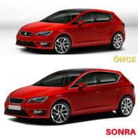 Seat Leon HB Krom Cam Çerçevesi Set 2013-2020 (12 Parça)