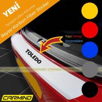 Seat Toledo Beyaz Karbon Tampon Eşiği Sticker