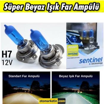 Sentinel H7 Beyaz Işık Ampul 12V 5000K